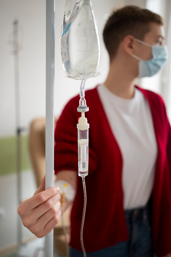Patient getting treatment